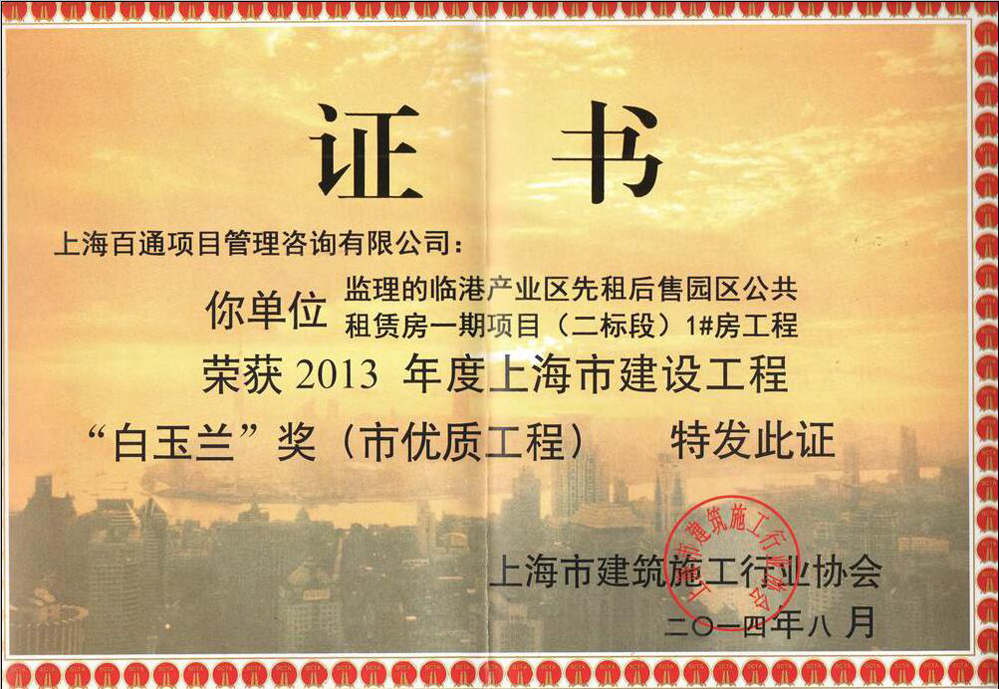 白玉兰奖-临港公租房1#房