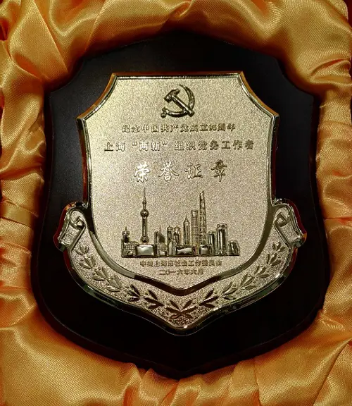 上海“两新”组织党务工作者荣誉证章