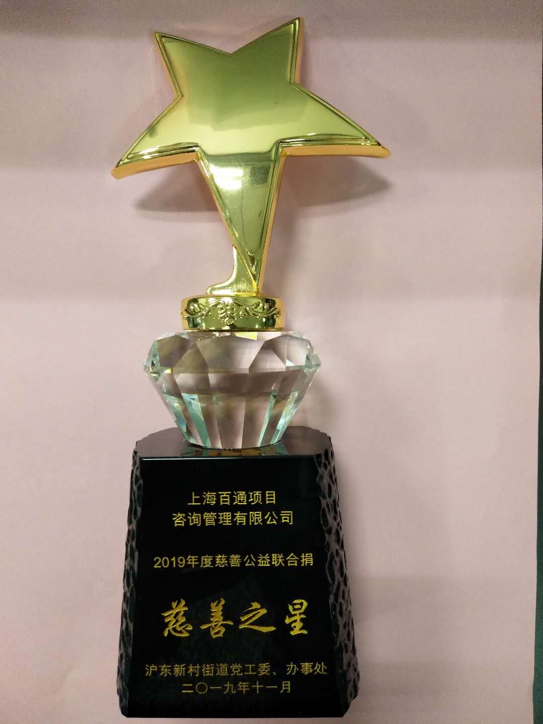 沪东新村街道2019年度慈善公益联合捐“慈善之星”